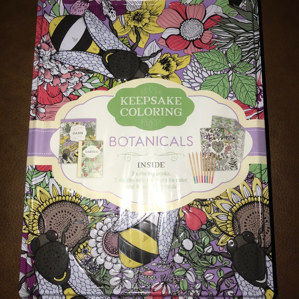 Botanicals Keepsake Coloring Tin